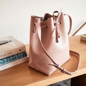 Kayla and Ava Dusty Rose Bucket Bag